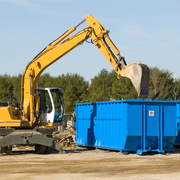 how does a residential dumpster rental service work in Tilghman